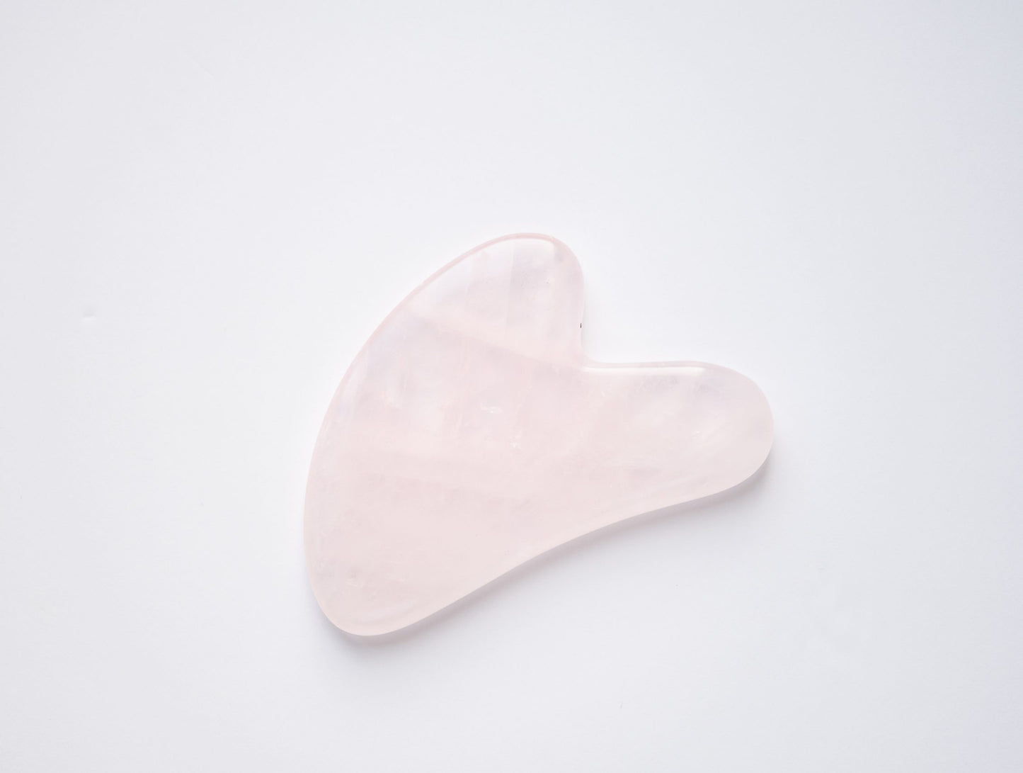 Natural Rose Quartz Sculpt Gua Sha Stone